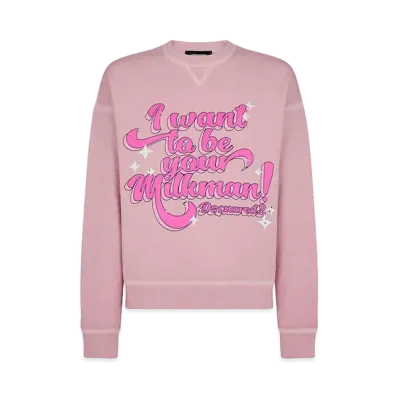 Dsquared2 Cipro Fit Crewneck Sweatshirt "Baby Pink"