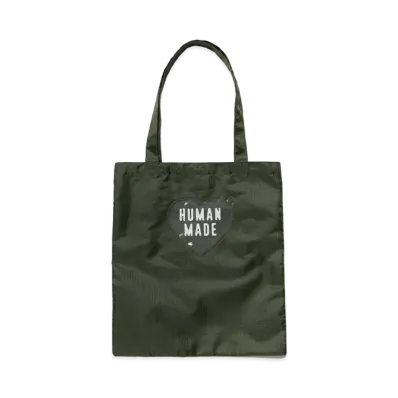 HUMAN MADE PVC HEART TOTE BAG "Olive"