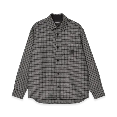 Carhartt WIP L/S Lowis Shirt "Lowis Houndstooth Grey Heather"