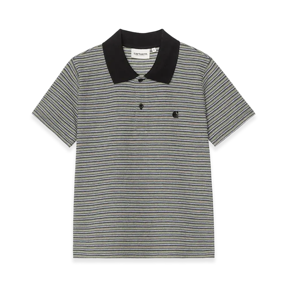 Carhartt WIP Women's S/S Dion Polo "Dion Stripe Icaria"