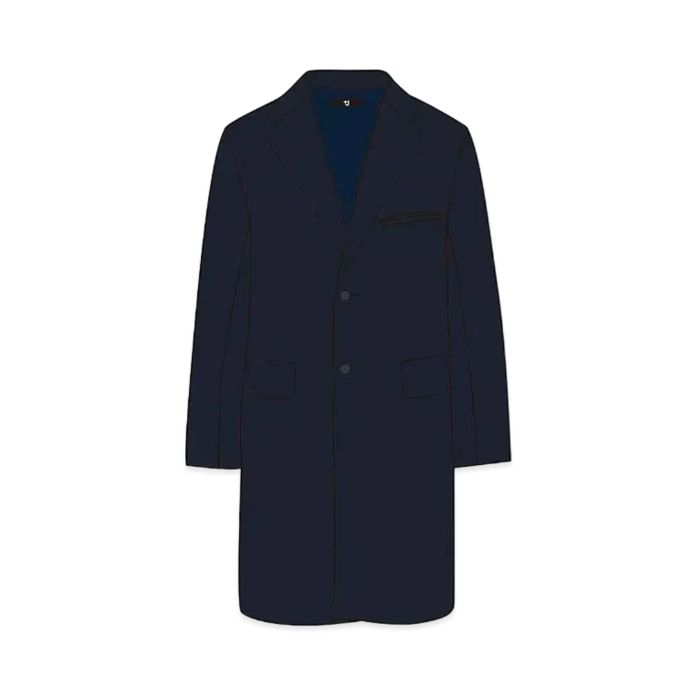 UNIQLO +J Wool Blend Chester Coat 445768 "Navy"