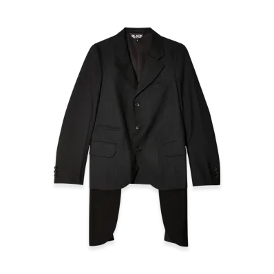 BLACK COMME des GARCONS Stripe Jacket "White"