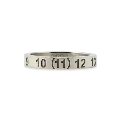 Maison Margiela Logo Wide Ring "Silver"