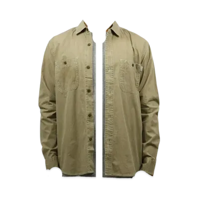 POLeR Washed Up LS Woven "Khaki"