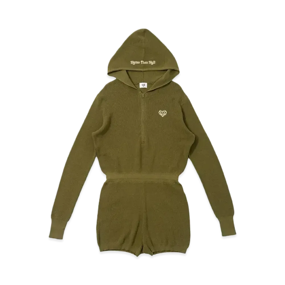 HTH hood romper "KHAKI"