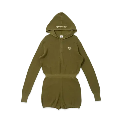 HTH hood romper "KHAKI"