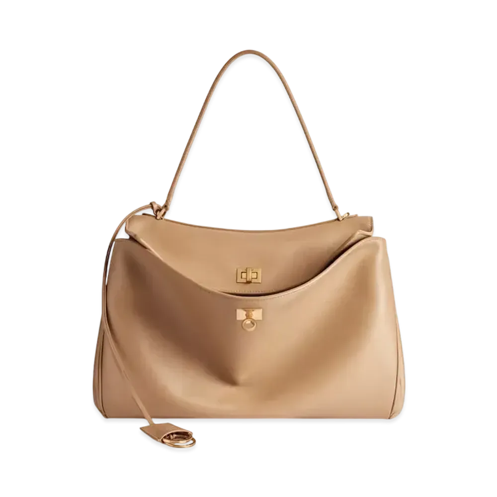 BALENCIAGA Rodeo Medium Handbag "Latte"