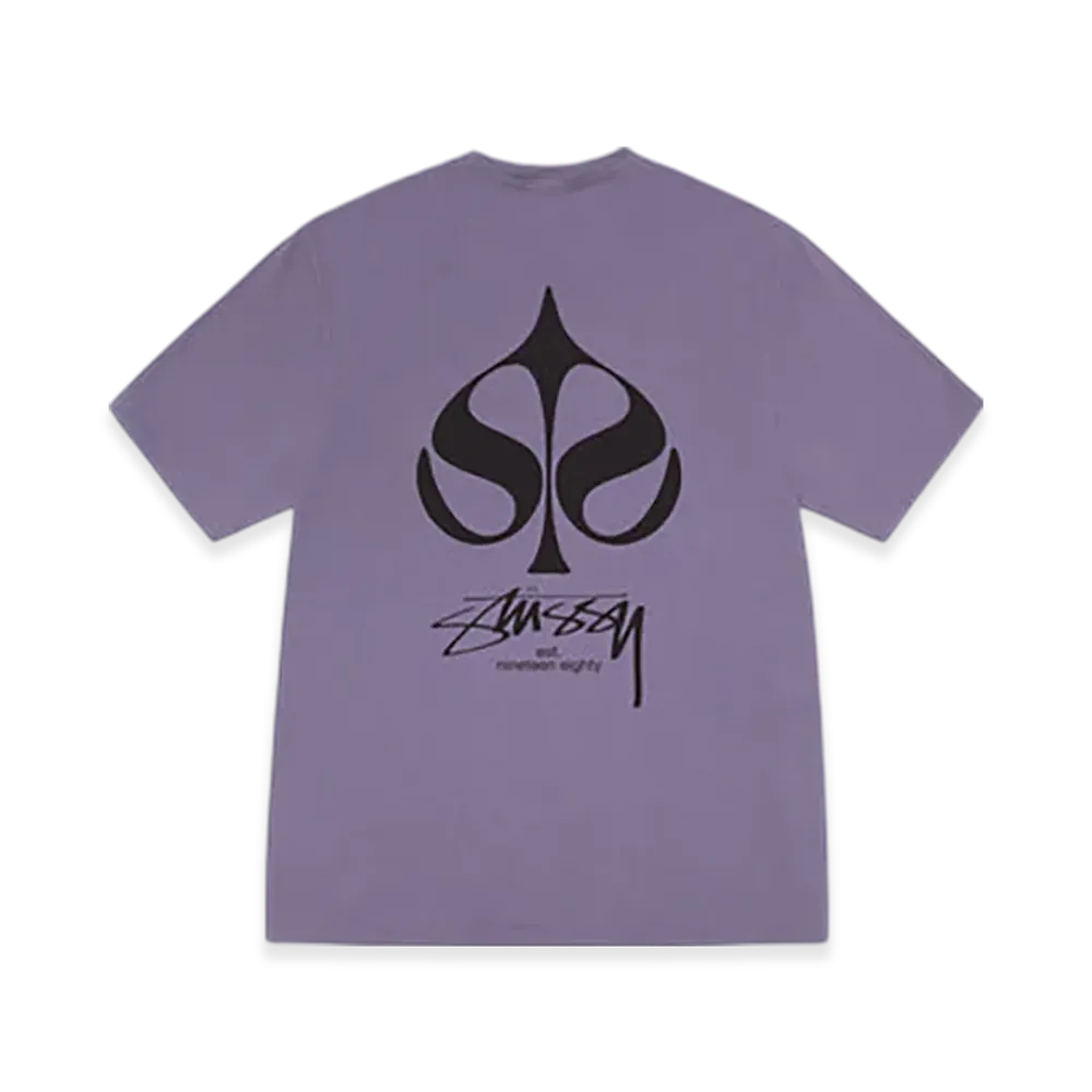 Stussy Spade Tee Pigment Dyed "Grape"