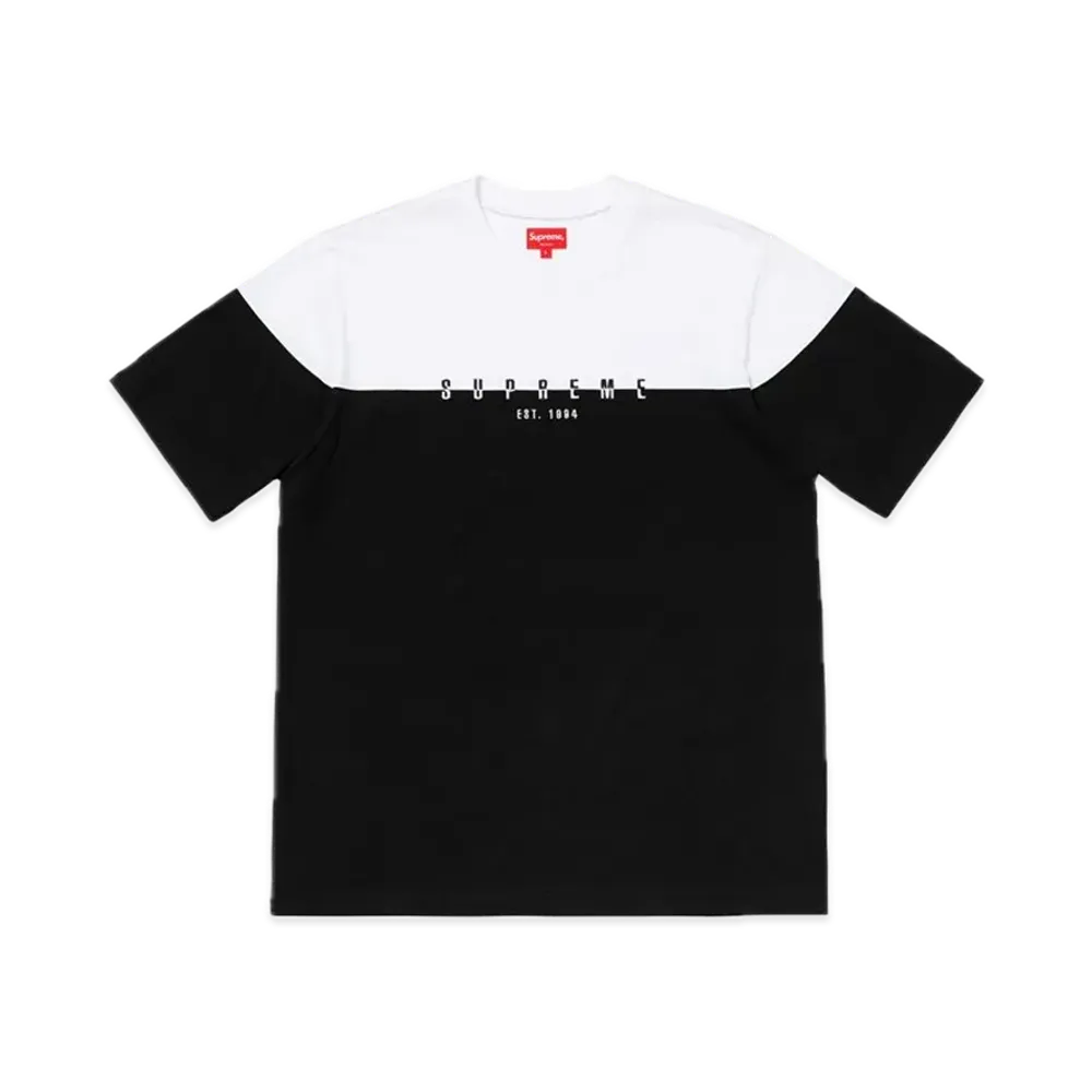 Supreme Split Logo S/S Top "Black"