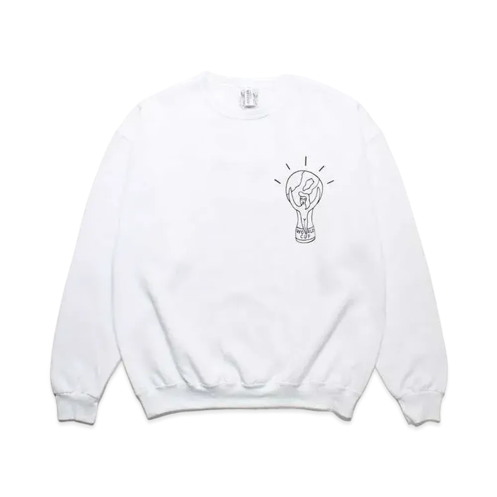 WACKO MARIA World Cap Sweat Shirt "White"