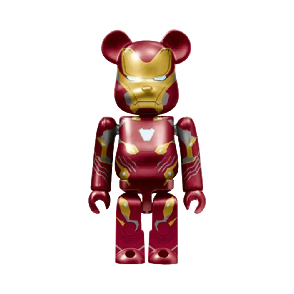 Bearbrick x Marvel Infinity Saga Iron Man Happy Lottery Bearbrick Award 13 [Iron Man Mark 50] 100% "Multi"
