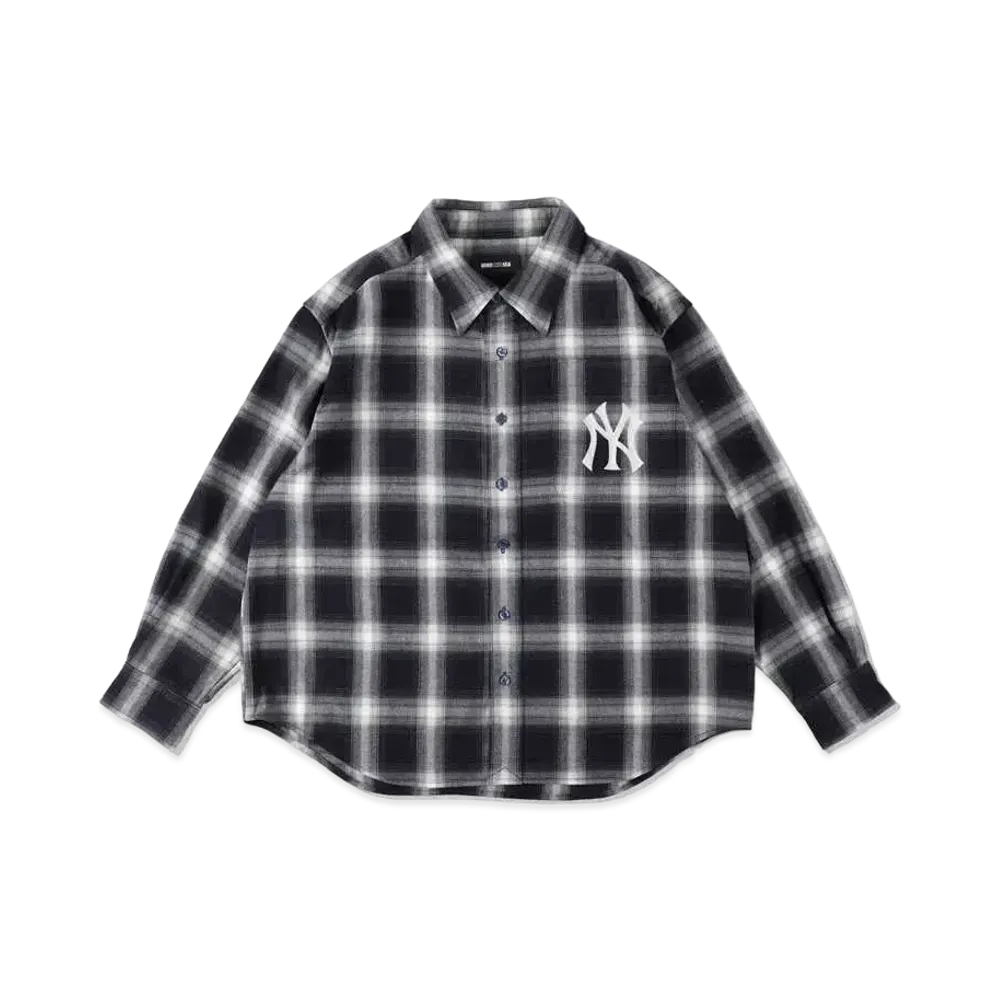 WIND AND SEA x MLB Check Shirt "Yankees"