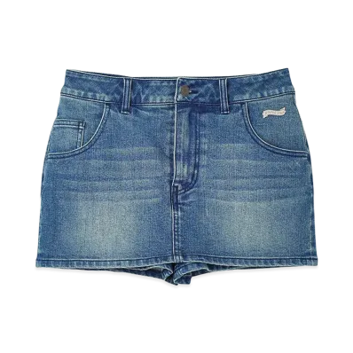 X-Girl Women's Denim Skort "Light Indigo"