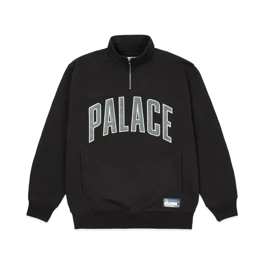 PALACE 1/4 ZIP FUNNEL "Black"