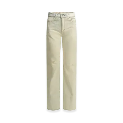 OUR LEGACY Women's "Wata Cut" Straight Leg Jeans "White"