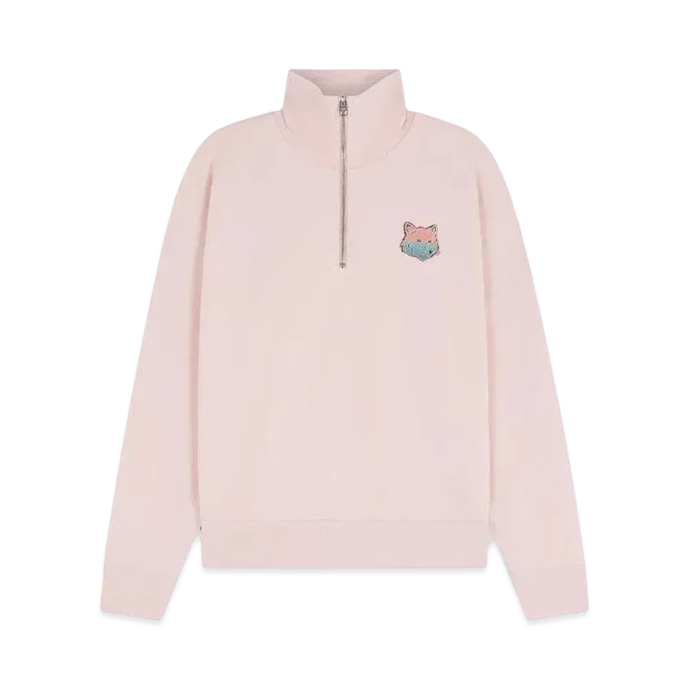 Maison Kitsune 6-18 Maison Kitsune Beach Club Comfort Half-Zip Sweatshirt "Milkshake"
