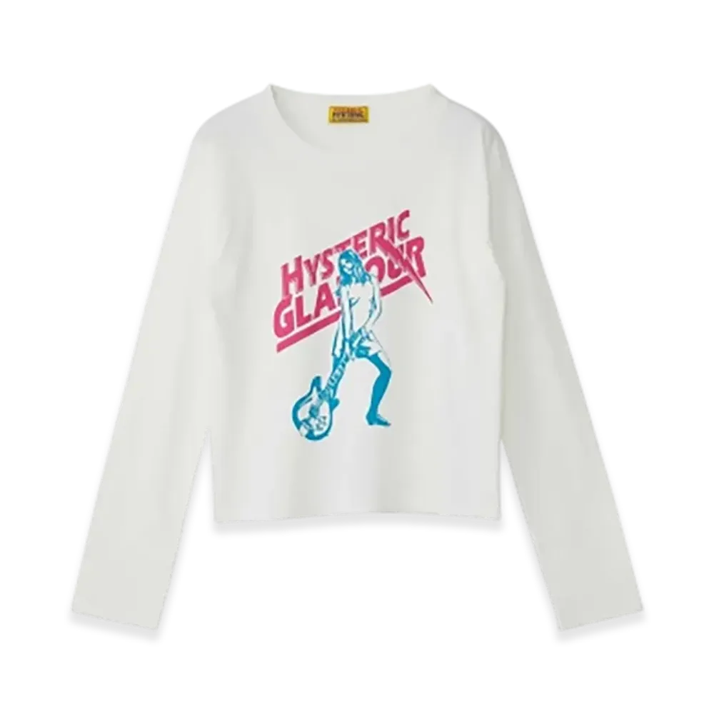 HYSTERIC GLAMOUR Hysteric Lightning Cropped T-Shirt Women "White"