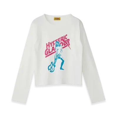 HYSTERIC GLAMOUR Hysteric Lightning Cropped T-Shirt Women "White"