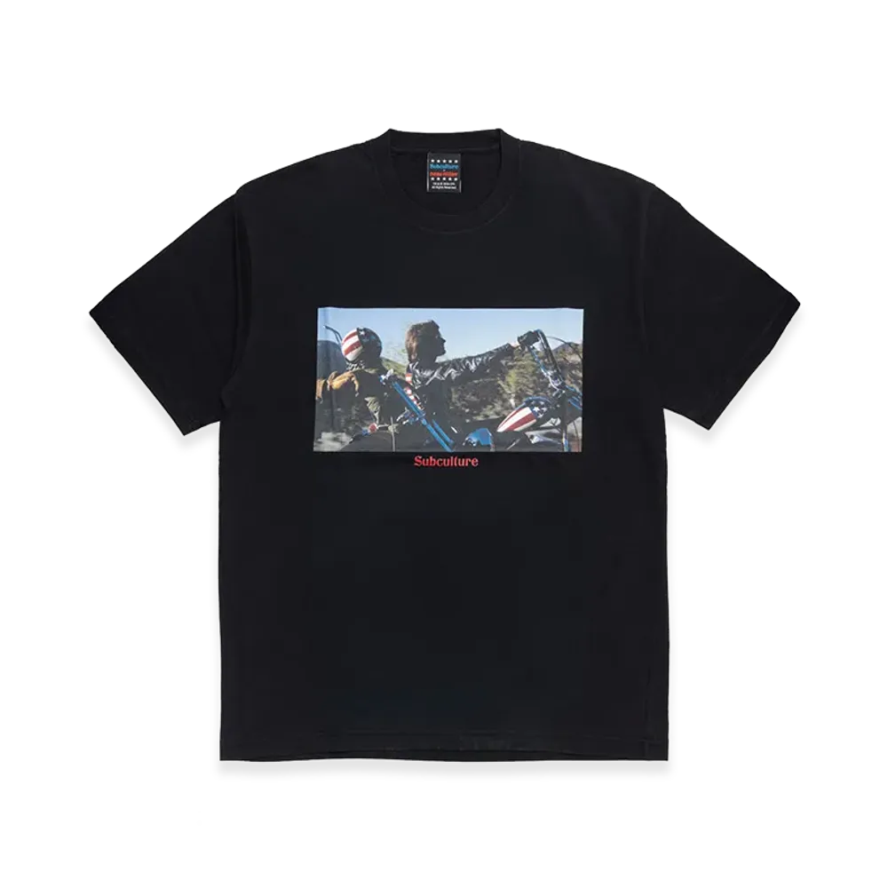 SubCulture x Easy Rider Type-Cbody T-Shirt Captain America "Black"