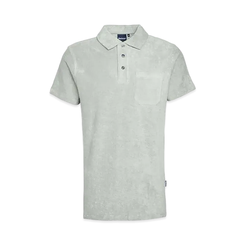 Barbour Cowes Pile Polo Shirt (Regular Fit) "Gray"