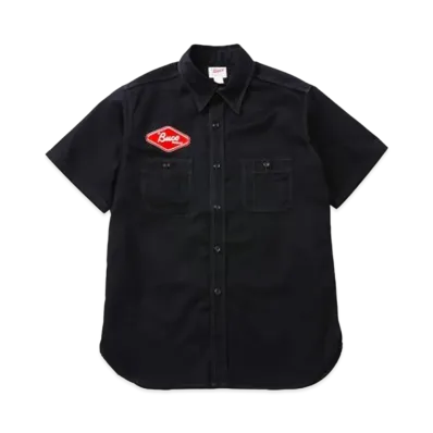 THE REAL McCOY'S BUCO CLUB SHIRT S/S / ENGINEERS "Black"
