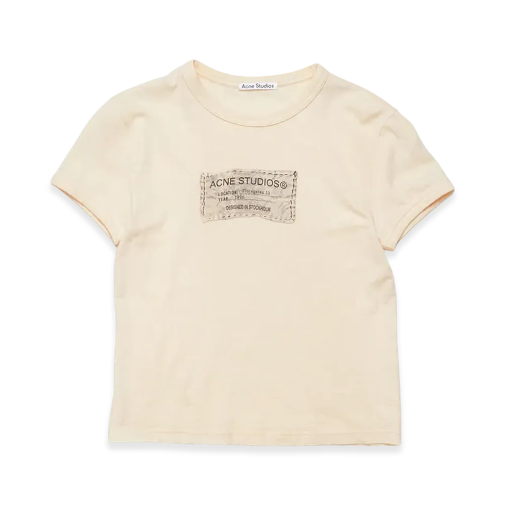 Acne Studios Printed T-Shirt Fitted Fit "Light Orange"