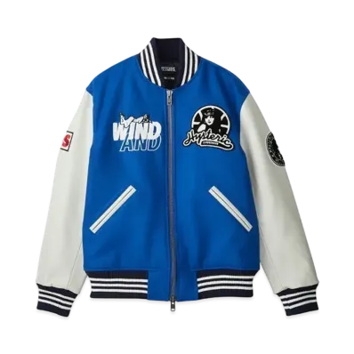 WIND AND SEA x HYSTERIC GLAMOUR Stadium Jumper "Blue"