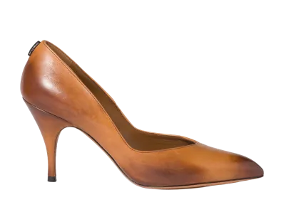MIU MIU Women's Leather Pumps "Cognac Brown"