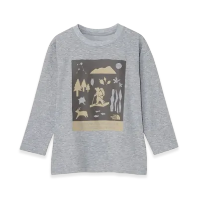The North Face Toddler L/S Shiretokotoko Tee Kids "Mixed Grey"