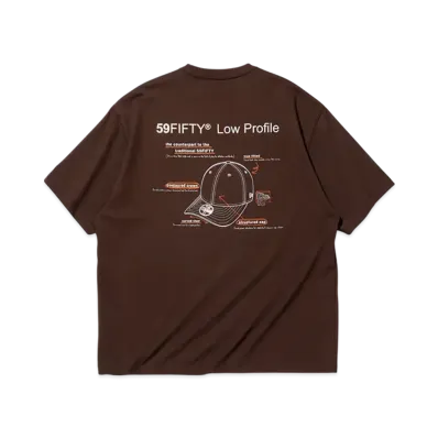 NEW ERA Short Sleeve Performance T-Shirt 59Fifty Day Memorial Collection LP 59Fifty "Brown"