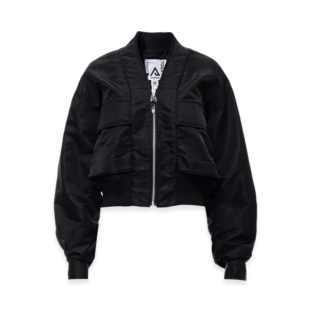 TOGA x PHENIX Type P-011 Convertible Utility Tech Shirt Jacket "Black"