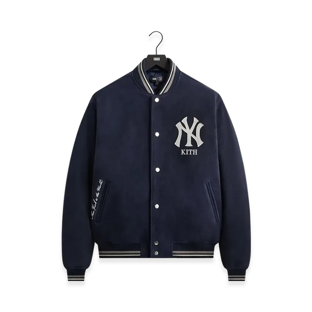 Kith x The New York Yankees Suede Porter Bomber Jacket "Nocturnal"