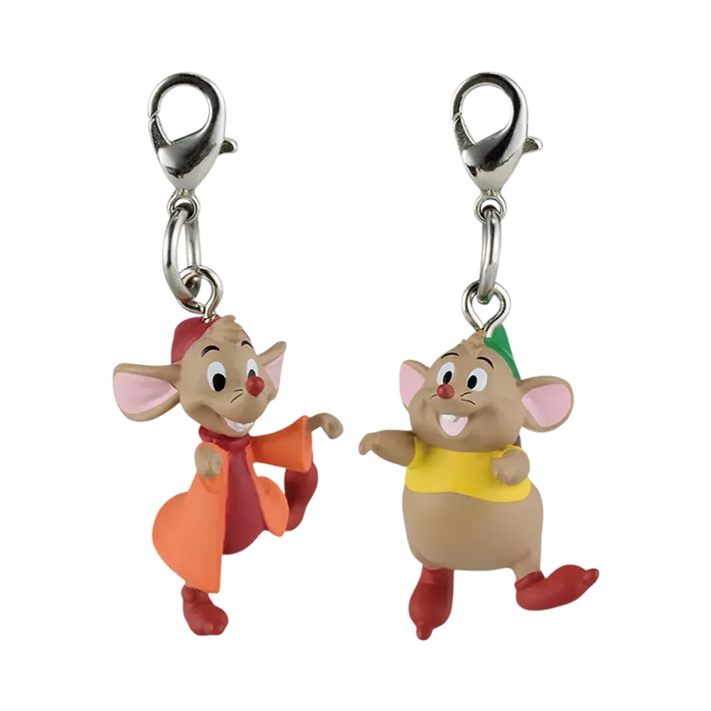 BANDAI "Ichiban Kuji" - Disney Princess Dream in color- E Prize Mini Figure Charm ~The pretty ones~ Jack & Gus