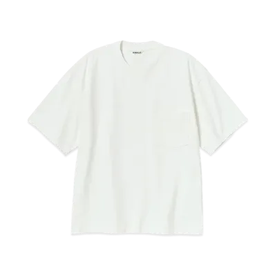 AURALEE Heavy Weight Pocket Tee "White"