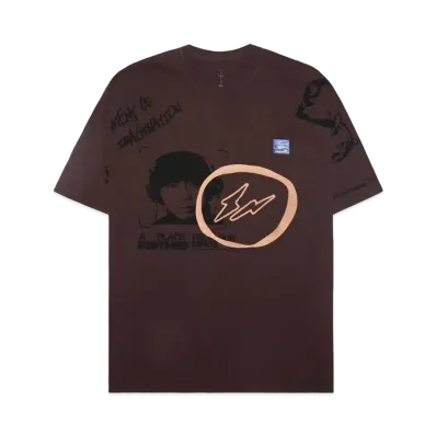 Travis Scott Cactus Jack For Fragment Hiroshi Tee "Braun"