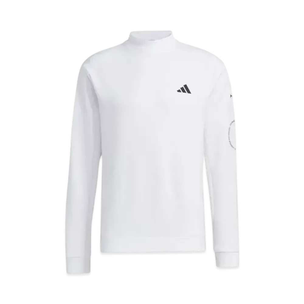 adidas Aeroready Athletic Mockneck Long Sleeve Shirt "White"