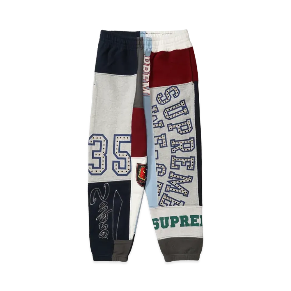 Supreme Patchwork Sweatpant "Navy"