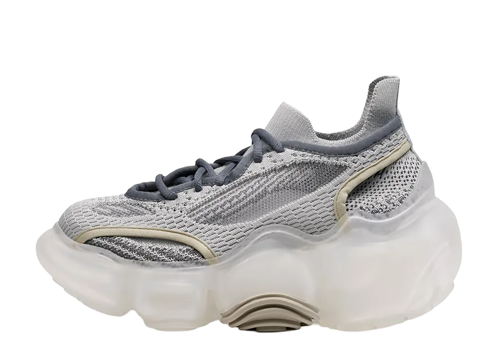 grounds MOOPIE KNIT ON KNIT "Light Gray/Clear Matte"