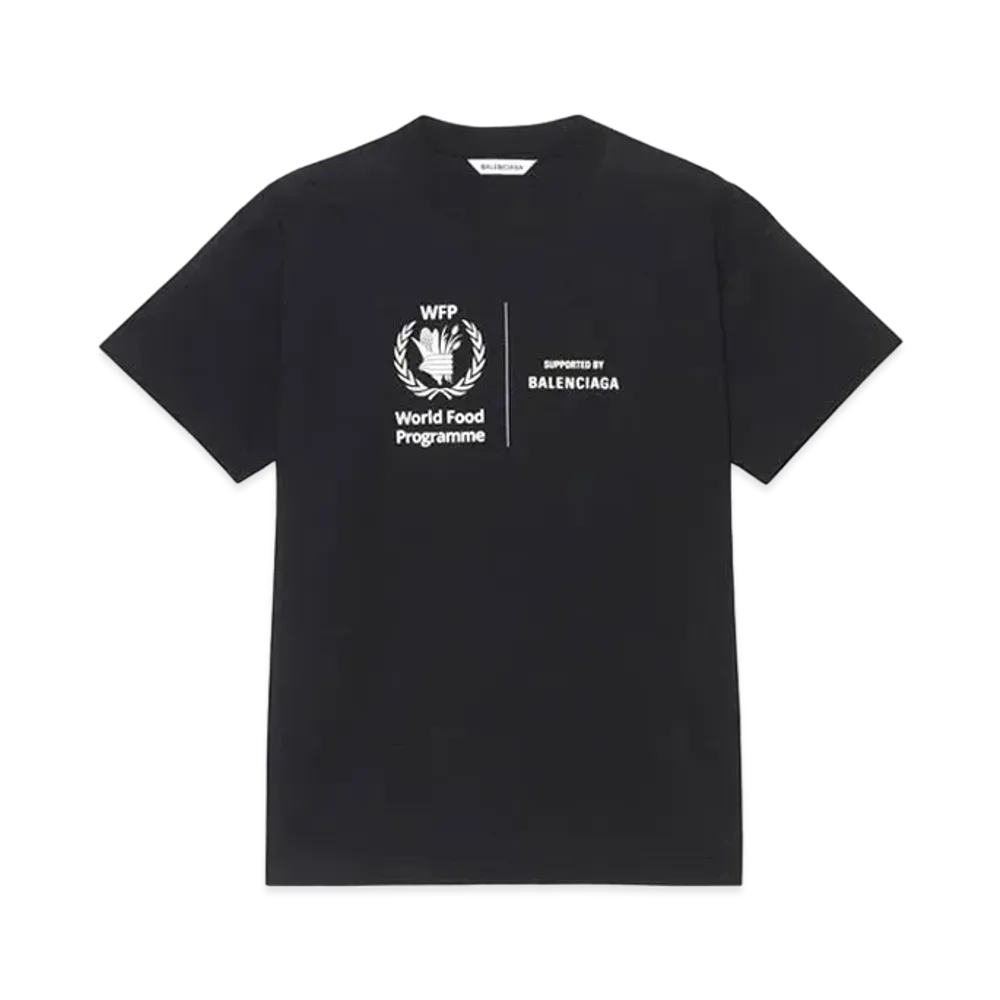 BALENCIAGA Women's WFP Medium Fit T-shirt "Black"