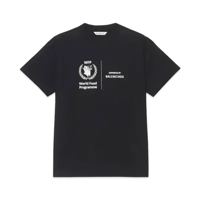 BALENCIAGA Women's WFP Medium Fit T-shirt "Black"