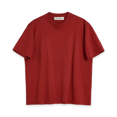 OUR LEGACY Box T-Shirt "Burnt Brick Legacy Jersey"