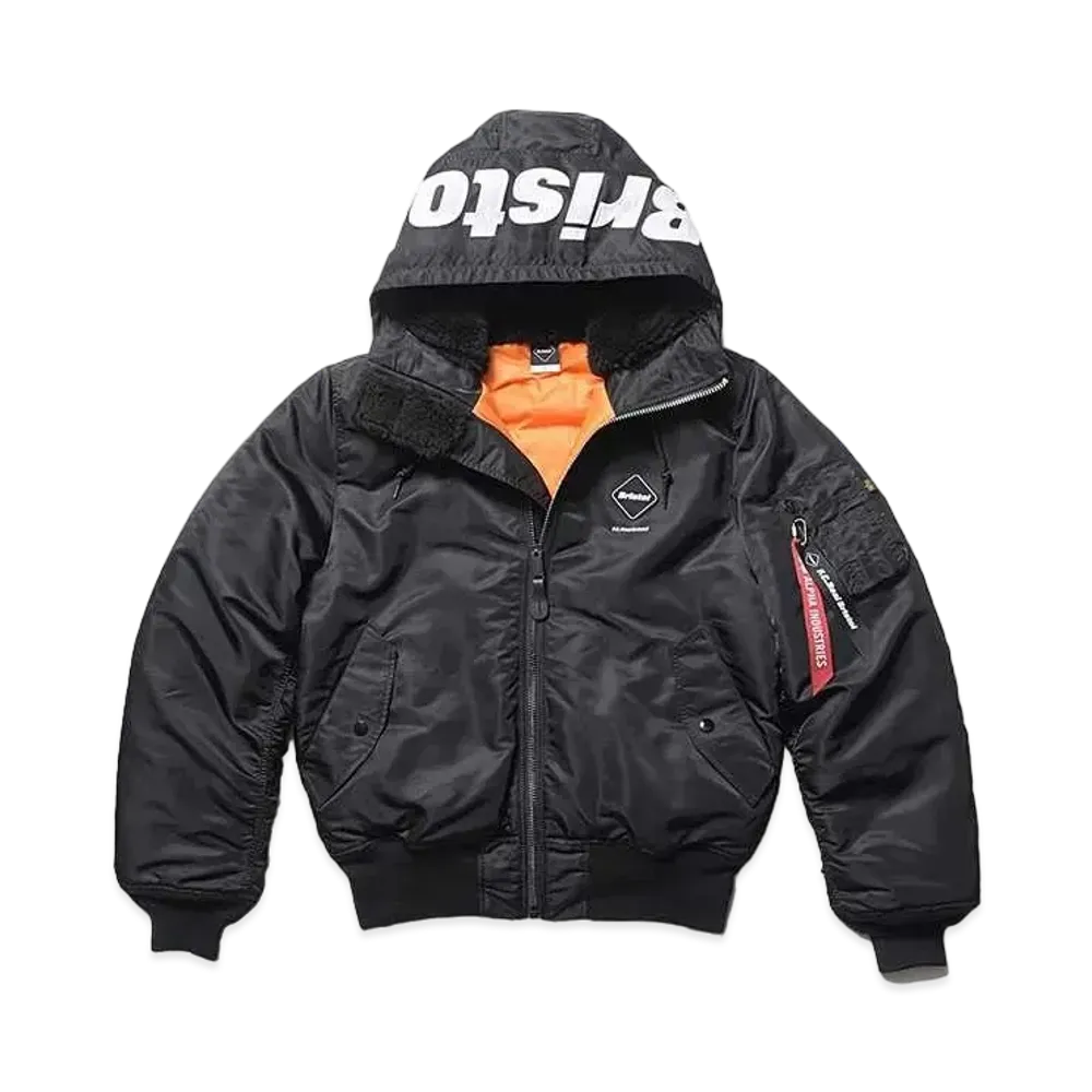 F.C.REAL BRISTOL Alpha Hooded Ma-1 "Black"