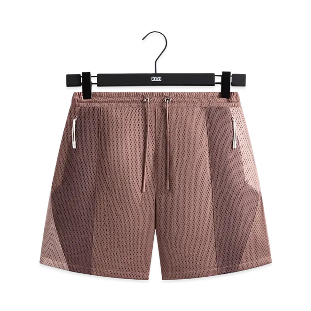 Kith Harden Panelled Mesh Short "Dusty Mauve"