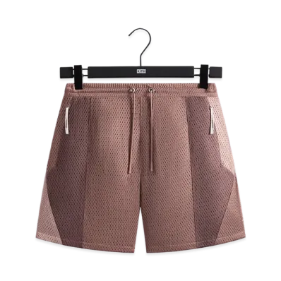 Kith Harden Panelled Mesh Short "Dusty Mauve"
