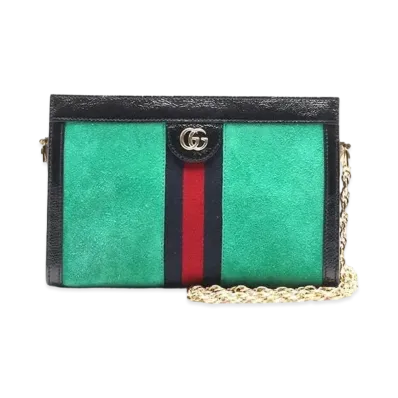 GUCCI Ophidia GG Small Shoulder Bag "Green"