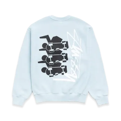 Stussy Skate Stack Crew "Sky Blue"