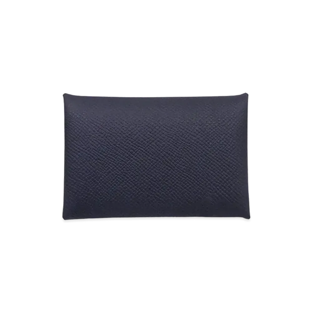 Hermes Calvi Veau Epsom "Blue Indigo/Silver"