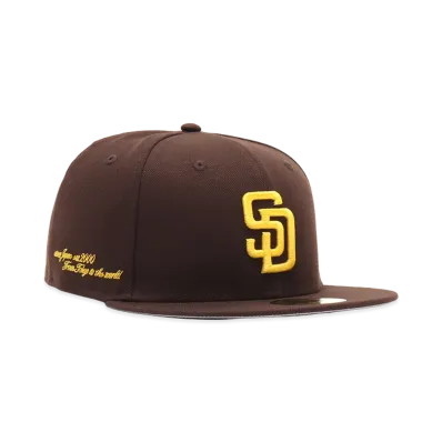 NEW ERA x atmos 59Fifty atmos AJ2000-T2W San Diego Padres "Brown"