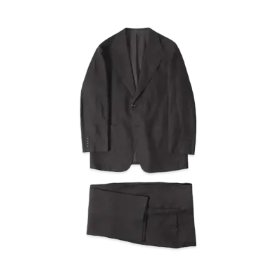 COMOLI Linen Suit "Charcoal"