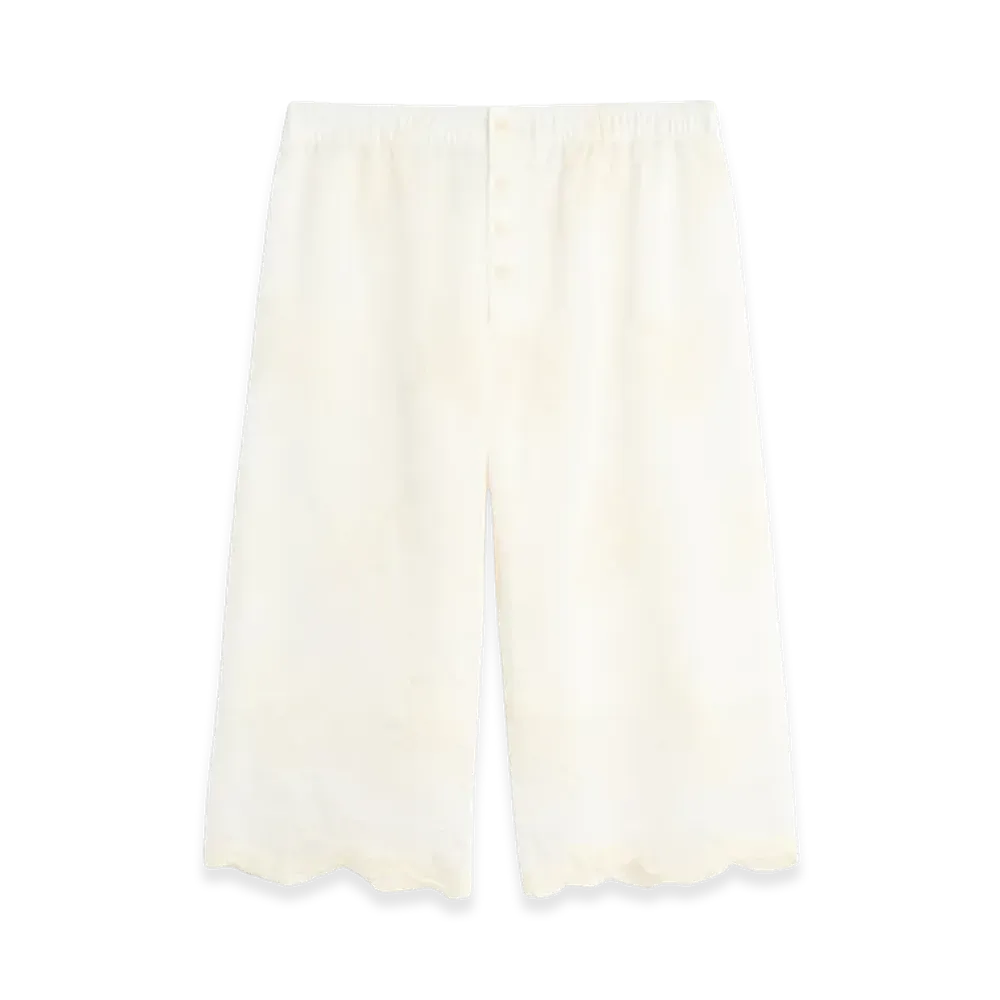OUR LEGACY Women's Frill Short "Ivory Bloom Ethereal Veil"